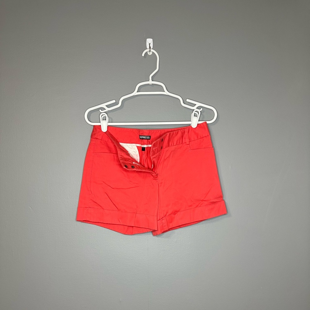 Express coral shorts